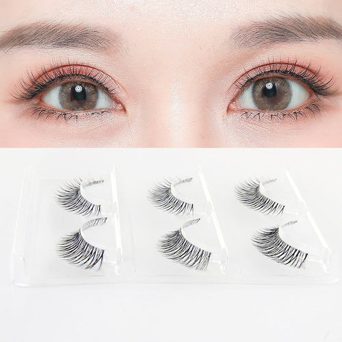 Faux Cils Naturels Courbés Style Coréen – Allongement Queue de l’Œil, Look Quotidien SUN N.