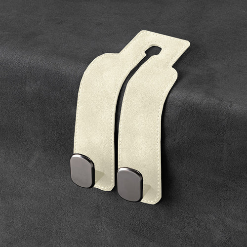 Car rear seat storage small hook turned leather zinc alloy ABS car double hook SUN N.