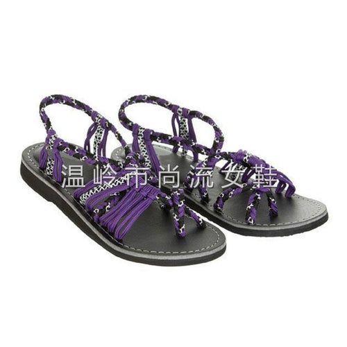 Sandales femme grande taille color block avec nœud décoratif, parfaites pour l'été, plage et ville.