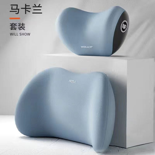 Coussin Lombaire & Appui-Tête Voiture – Oreiller Cou, Soutien Dos & Confort de Conduite SUN N.