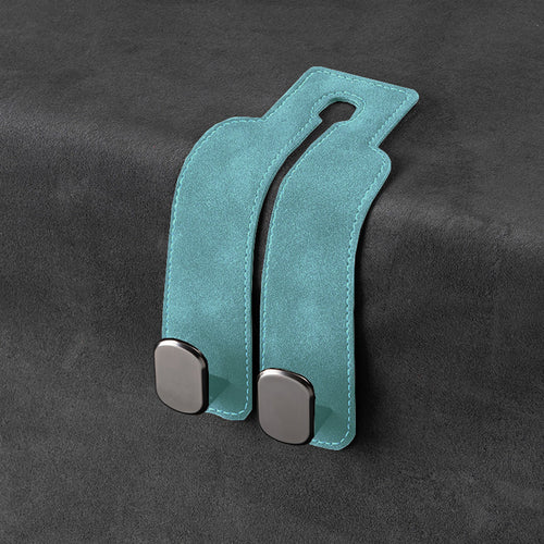 Car rear seat storage small hook turned leather zinc alloy ABS car double hook SUN N.