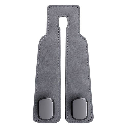 Car rear seat storage small hook turned leather zinc alloy ABS car double hook SUN N.