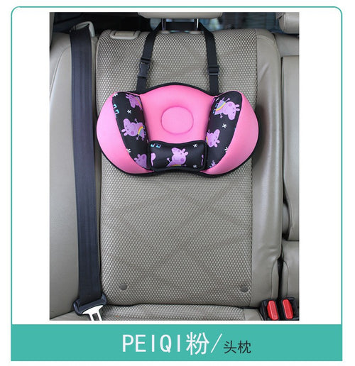 Cross-Border Anti-Stranglehold Car Seat Belt Hanging Cartoon Pillow Car Rear Seat Cushion Neck Protector Children's Headrest SUN N.