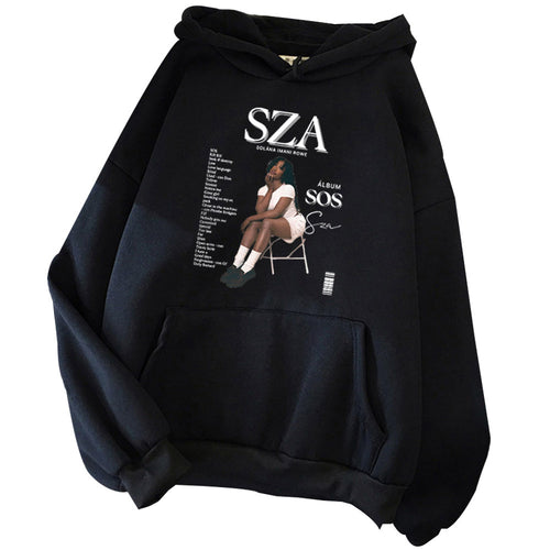 Sza Sos Album Hoodie Sza Fan Hoodie Unisex Harajuku Sweatshi SUN N.