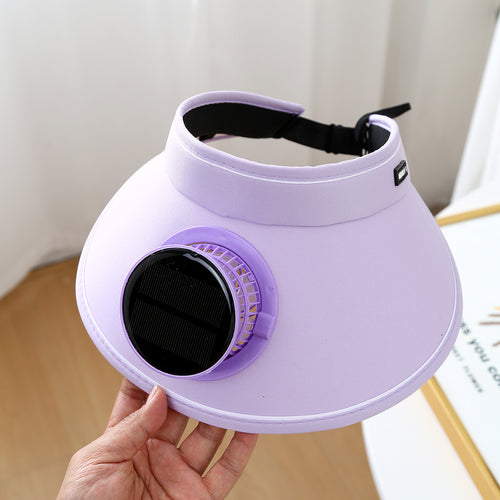 Summer Large Brim Electric Sun Hat Fan Hat Men's Anti-Uv Fisherman Hat Sun Protection Sun Hat Women SUN N.