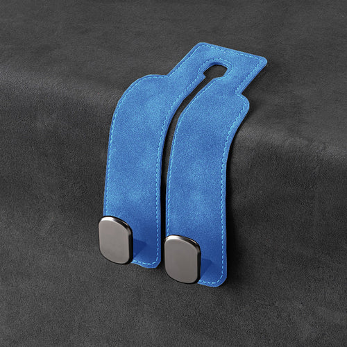 Car rear seat storage small hook turned leather zinc alloy ABS car double hook SUN N.