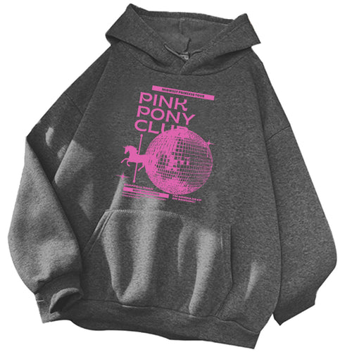 Chappell Roan Pink Pony Club Hoodie Chappell Roan Fan Gift Harajuku Cover SUN N.