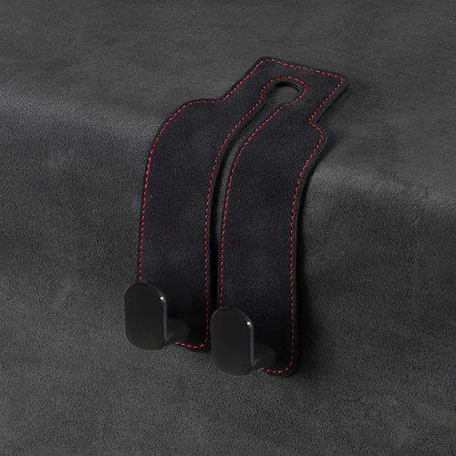 Car rear seat storage small hook turned leather zinc alloy ABS car double hook SUN N.