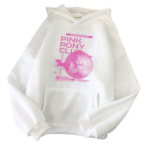 Chappell Roan Pink Pony Club Hoodie Chappell Roan Fan Gift Harajuku Cover SUN N.
