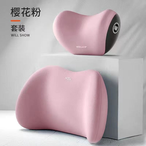 Coussin Lombaire & Appui-Tête Voiture – Oreiller Cou, Soutien Dos & Confort de Conduite SUN N.