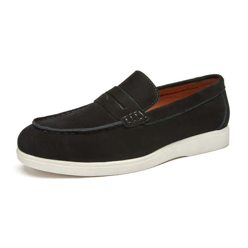 Mocassins en cuir véritable homme – élégants et confortables avec finition givrée mate