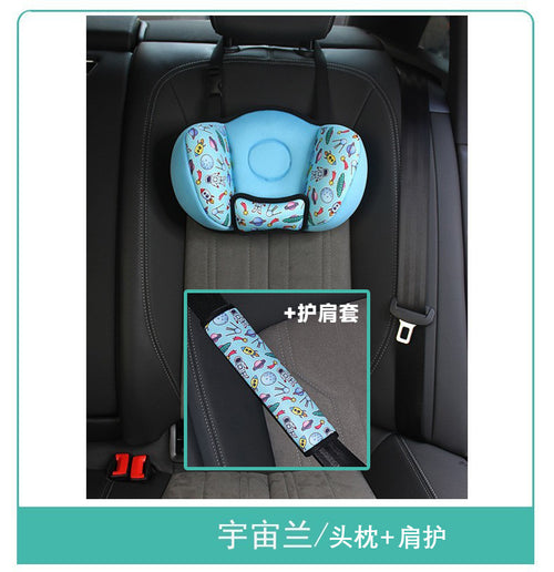 Cross-Border Anti-Stranglehold Car Seat Belt Hanging Cartoon Pillow Car Rear Seat Cushion Neck Protector Children's Headrest SUN N.