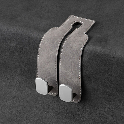 Car rear seat storage small hook turned leather zinc alloy ABS car double hook SUN N.