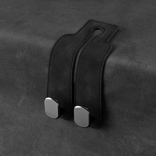Car rear seat storage small hook turned leather zinc alloy ABS car double hook SUN N.