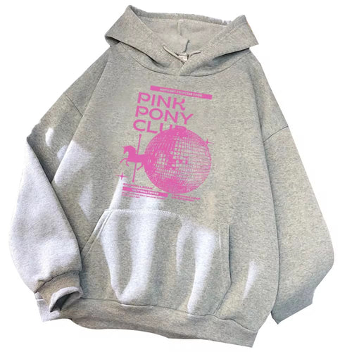 Chappell Roan Pink Pony Club Hoodie Chappell Roan Fan Gift Harajuku Cover SUN N.
