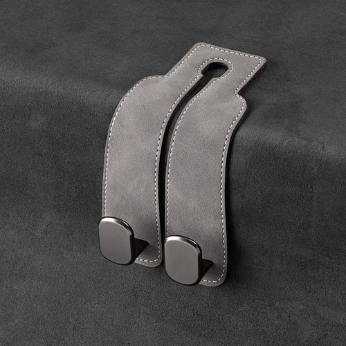 Car rear seat storage small hook turned leather zinc alloy ABS car double hook SUN N.