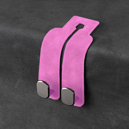Car rear seat storage small hook turned leather zinc alloy ABS car double hook SUN N.