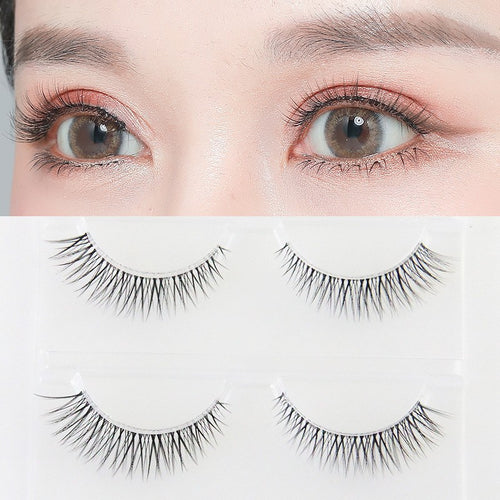 Faux Cils Naturels Courbés Style Coréen – Allongement Queue de l’Œil, Look Quotidien SUN N.