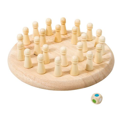 Cross-border children's wooden early education color memory chess thinking logic concentration training parent-child interactive puzzle board game SUN N.