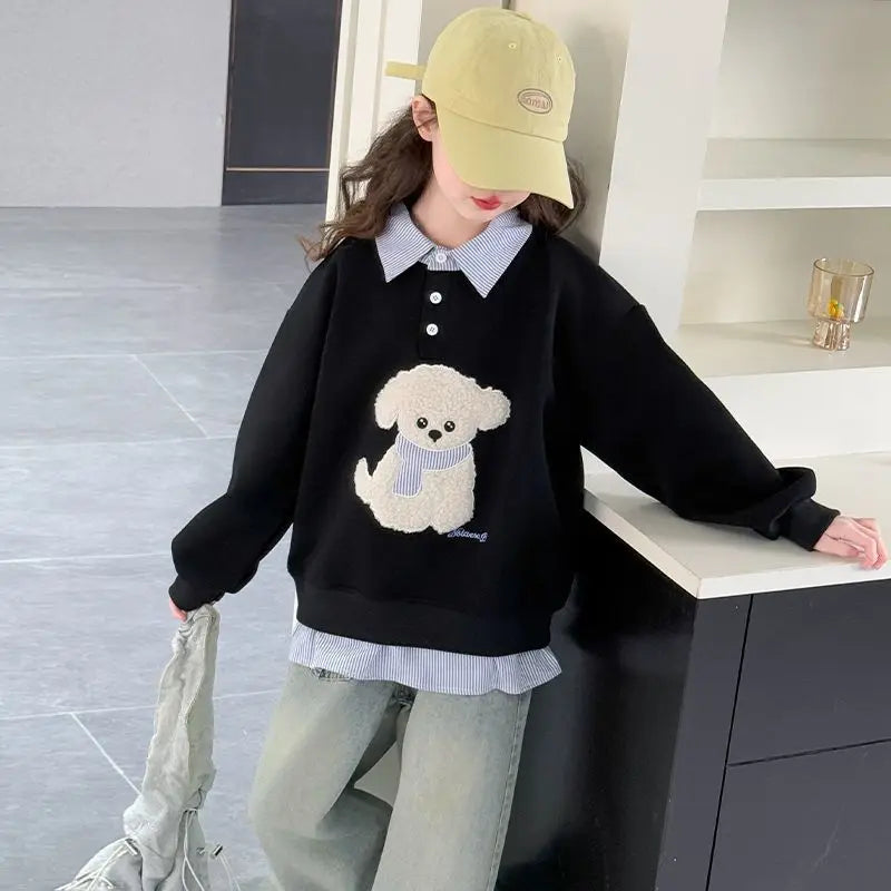 Sweatshirt Filles Hoodie Polo SUN N.