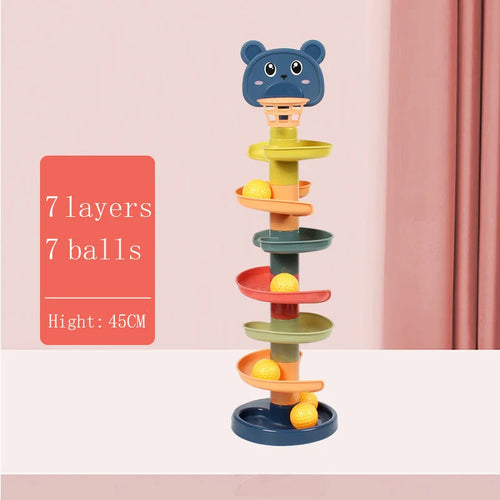 Jeu de développement de balle roulante Montessori, jouet éducatif pour bébé, jouets empilables d'activité Montessori pour bébés de 1 2 3 ans SUN N.