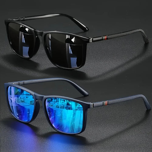 2/3 paires de lunettes de soleil de luxe carrées vintage pour hommes et femmes, idéales pour le cyclisme, la mode, les voyages, la conduite, la pêche, protection UV400 SUN N.