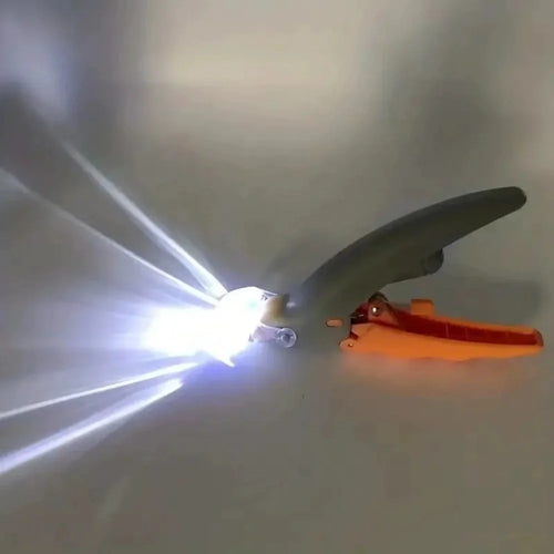 Ciseaux coupe-ongles professionnels en métal pour animaux de compagnie avec lumière LED, outil de coupe d'ongles pour chats et chiens, coupe-griffes pour l'entretien des animaux SUN N.