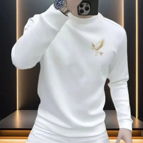 Sweatshirt Homme Col Rond Velours - Pull-over Épaissi Automne/Hiver 2025 SUN N.
