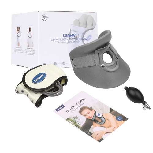 Collier cervical gonflable – Traction du cou, soulagement douleur & soutien à domicile SUN N.