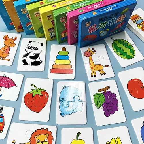 Cartes Montessori jouets éducatifs pour enfants apprentissage Puzzles éducatifs développer des jeux cognitifs pour bébés enfants bébé roman SUN N.
