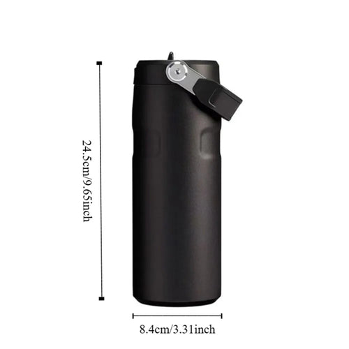 Insulated Sports Water Bottle 16 oz Stainless Steel Leak Proof