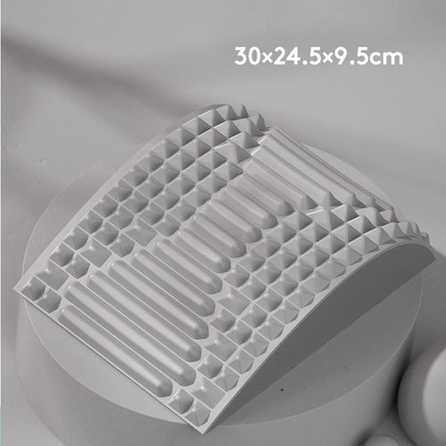 Appareil d’Étirement Lombaire, coussin de soutien, conçu pour le massage et la relaxation du dos.