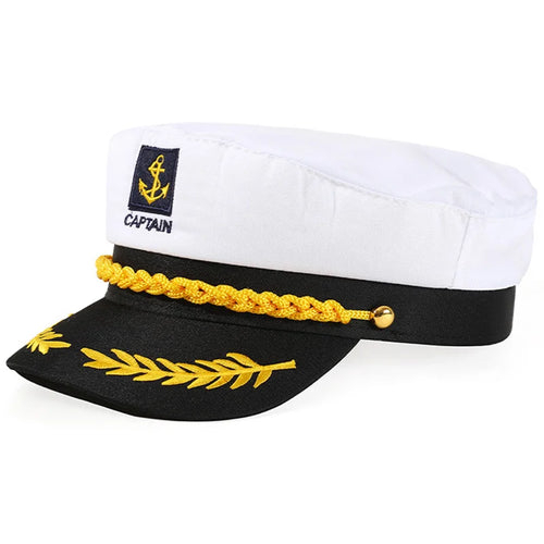 Chapeau de capitaine de yacht pour adulte, réglable, pour hommes et femmes, idéal pour les fêtes, les bals costumés et les événements, accessoires élégants et de qualité supérieure SUN N.