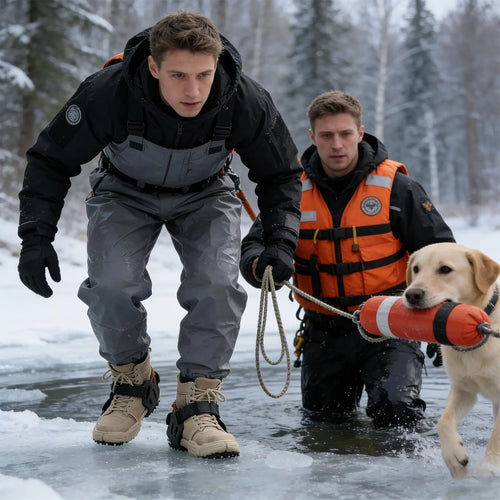 Crampons antidérapants d'extérieur pour chaussures, couvre-bottes d'hiver avec 9 pointes métalliques pour la glace et la neige, antidérapants pour la neige et le glace SUN N.