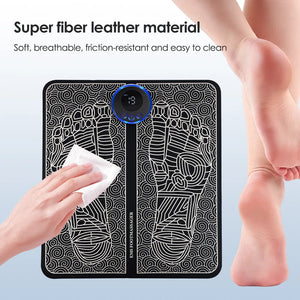 Tapis de massage des pieds EMS - Stimulation musculaire électrique - Soulagement douleur et amélioration circulation sanguine - Massage points d'acupuncture SUN N.