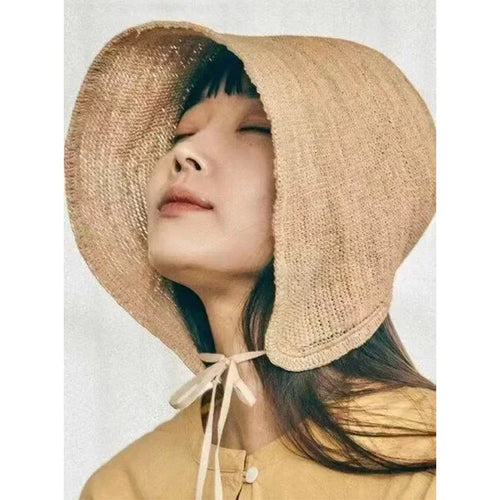 Chapeau de Paille Raphia Lolita – Pare-Soleil, élégant et léger, parfait pour le soleil.