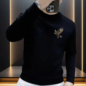 Sweatshirt Homme Col Rond Velours - Pull-over Épaissi Automne/Hiver 2025 SUN N.