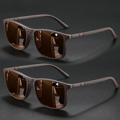 2/3 paires de lunettes de soleil de luxe carrées vintage pour hommes et femmes, idéales pour le cyclisme, la mode, les voyages, la conduite, la pêche, protection UV400 SUN N.