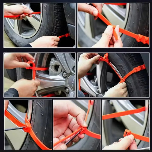 Chaînes de pneus de voiture hiver neige anti-dérapant pneu attaches de câble Auto extérieur neige pneu pneu anti-dérapant chaîne accessoires d'urgence SUN N.