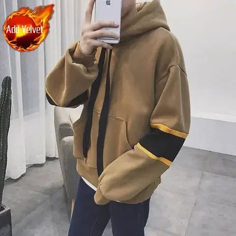 Sweatshirt Homme Ample Coton - Hoodie Chaud Hiver Style Designer SUN N.
