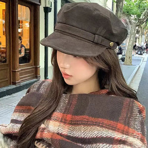 Retro Suede Beret SUN N.