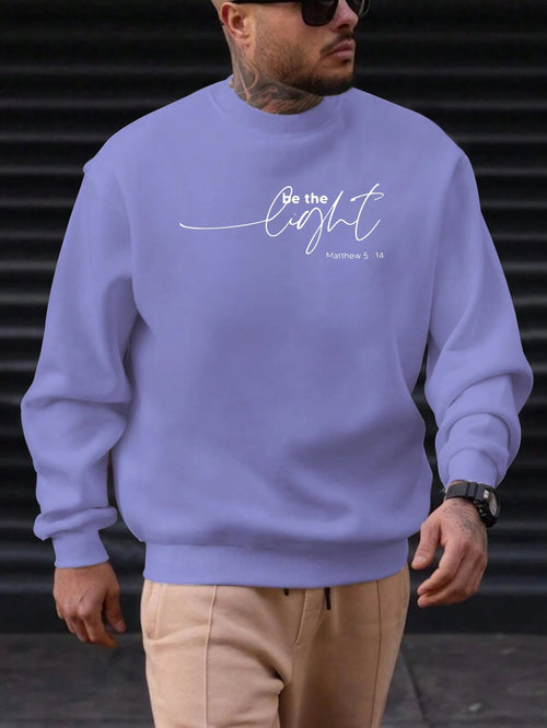 Sweat-shirt Homme "Soyez la Lumière" - Citation Inspirante Matthieu 5:14 SUN N.