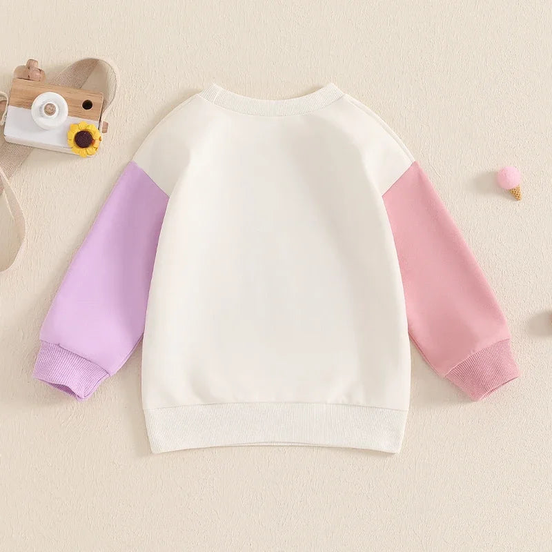 Sweat-shirt Enfant Col Rond Lettres Brodées - Hoodie Unisexe Printemps/Automne SUN N.