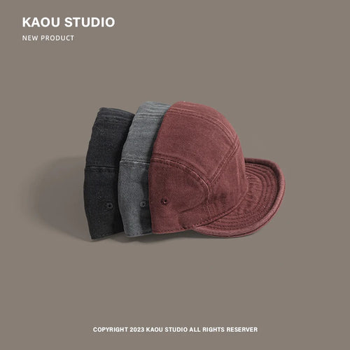 Casquette Bord Souple Rétro Homme – 5 Panneaux Délavée Streetwear SUN N.