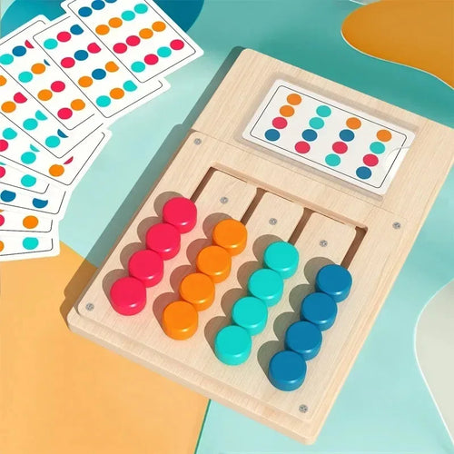 Jouet Montessori en Bois – Tri de Formes et Couleurs Éducatif SUN N.