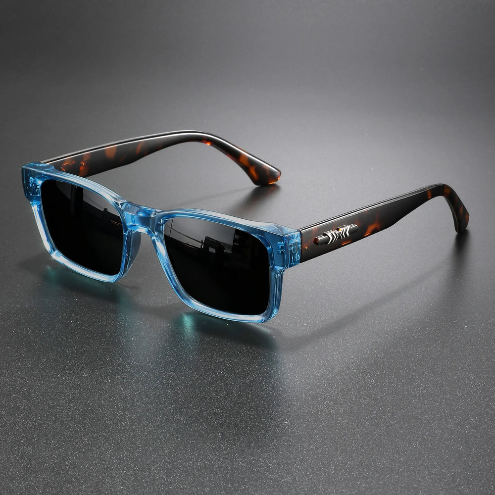 Lunettes de soleil rétro punk - Monture carrée protectrice, UV400 unisexe pour les aventures en plein air et le style décontracté SUN N.