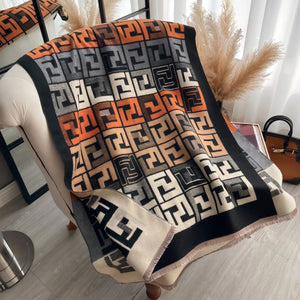 Foulard Pashmina de luxe femme 2025 - Châle imprimé double face - Écharpe chaude coupe-vent hiver - Couverture douce 185x65cm SUN N.