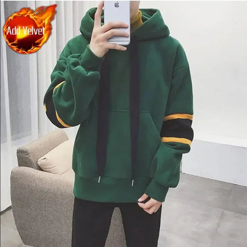 Sweatshirt Homme Ample Coton - Hoodie Chaud Hiver Style Designer SUN N.