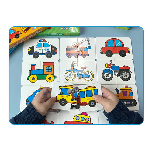 Cartes Montessori jouets éducatifs pour enfants apprentissage Puzzles éducatifs développer des jeux cognitifs pour bébés enfants bébé roman SUN N.