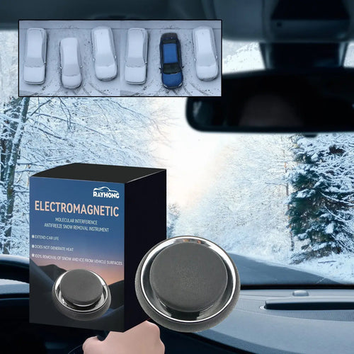 Dégivreur Solaire & USB Portable with electromagnetic snow removal instrument for quick ice melting.